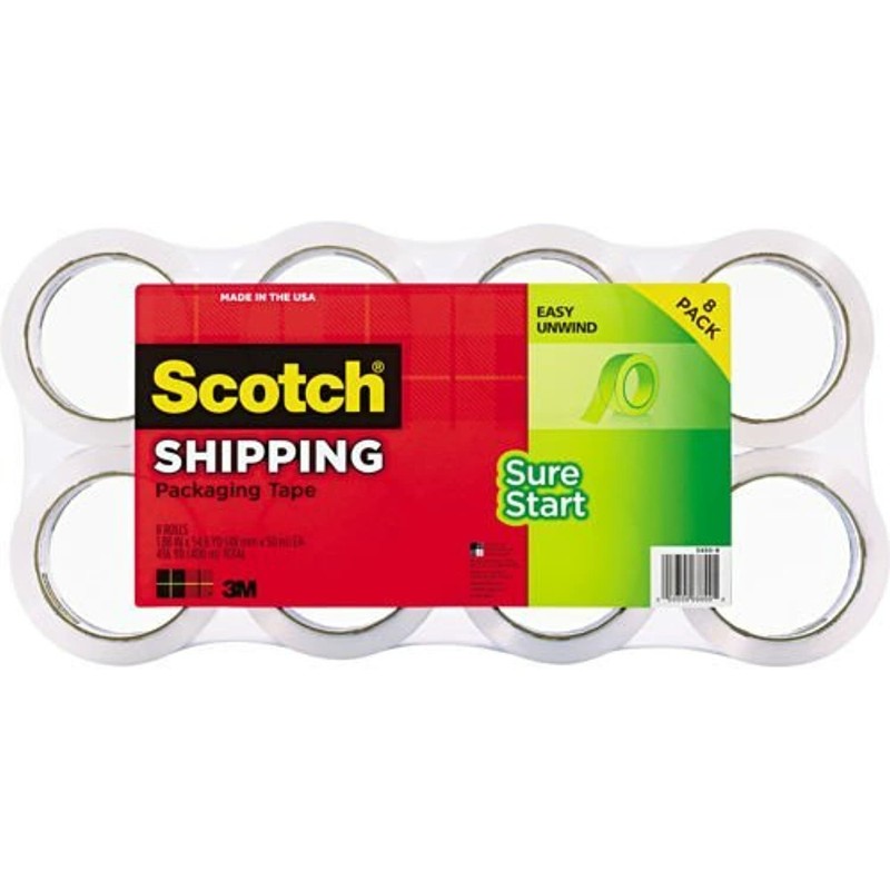 Scotch Shipping Packaging Tape 8ct