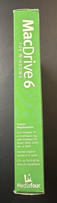 Mac Drive 6 For Windows! New:Sealed Vintage PC Computer Software. Media Four gallery