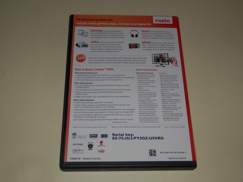 Roxio Creator 2009 Software and USB Video Capture gallery