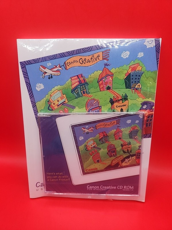 CANON CREATIVE CD-ROM version 1.4 with Manual brand new factory sealed gallery
