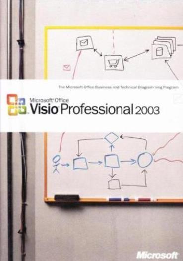 MS Visio 2003 Professional Upgrade w/ Manual PC CD business diagrams flow charts