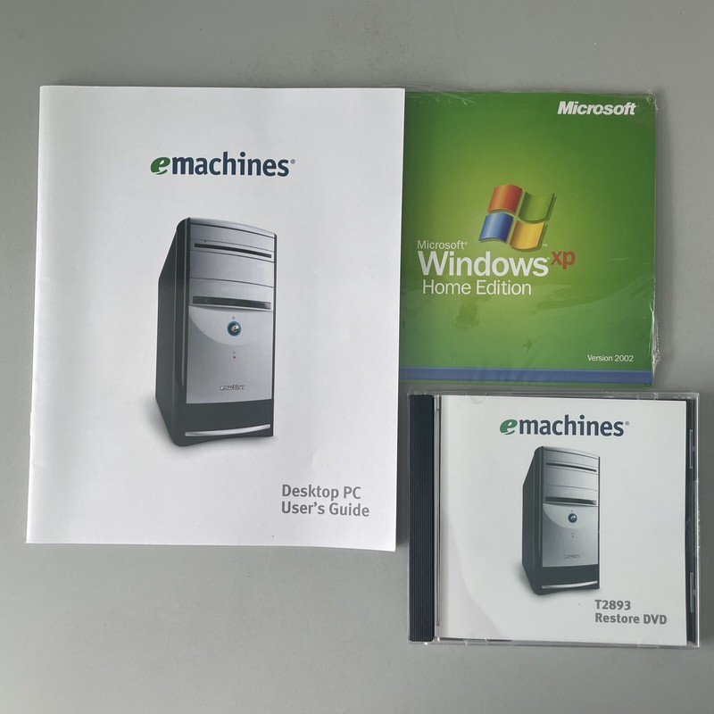 emachines T2893 RESTORE DVD DISC VER 1.1 Plus User Guide