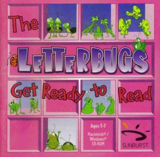 The Letterbugs: Get Set To Read PC MAC CD learn phonics, reading game Grades K-2
