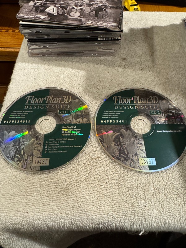 IMSI Floor Plan 3D Design Suite V4 – 2 CD’S IN GOOD CONDITION!!!
