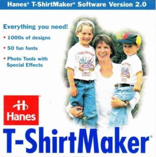 Hanes T-Shirt Maker 2.0 w/ Expansion & Holiday Art Packs PC CD create custom tee