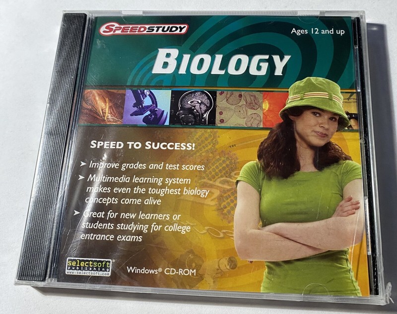 Speedstudy Biology Windows Cd-Rom New Sealed Free Shipping.