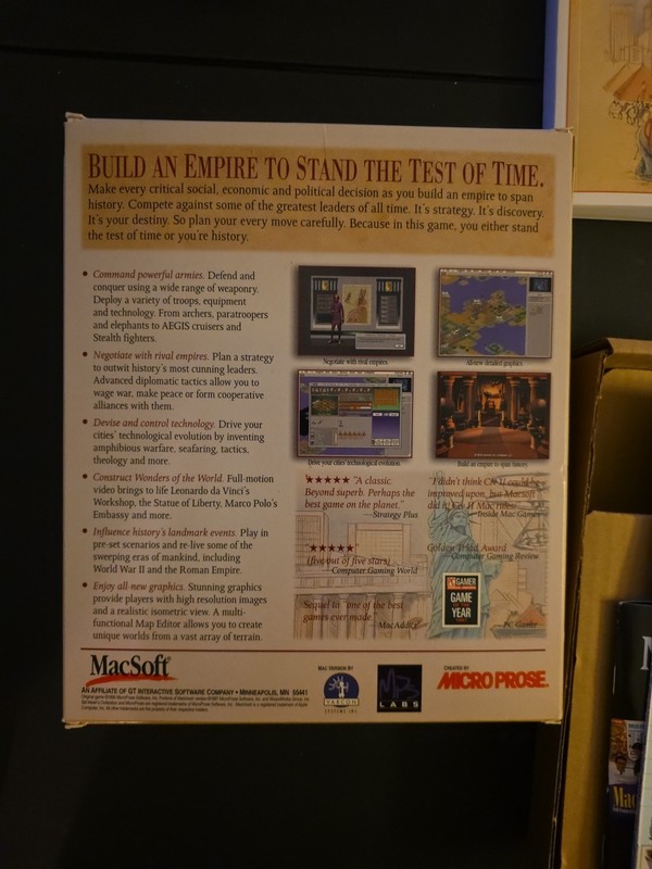 Sid Meier’s Civilization II-For Mac Computers-CD-Rom With Box Manual & Paperwork gallery