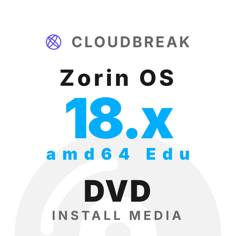 Zorin OS 18.x amd64 Edu Bootable/Live Install DVD NEW