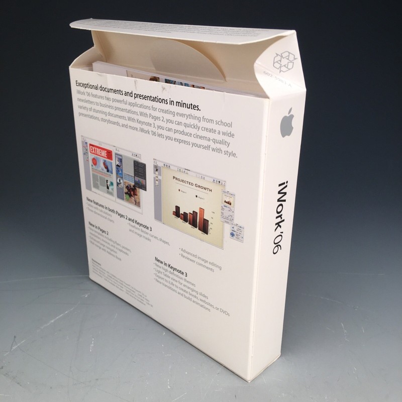 Vintage Apple iWork ’06 (1 User/s) – Full Version for Mac MA222Z/A inc Serial #