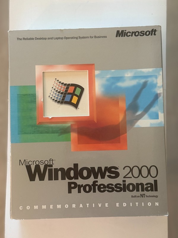 Microsoft Windows 2000 Professional Commemorative Edition OPEN BOX FLOPPY SEALED