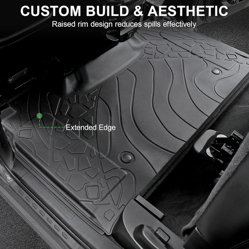 TPE All-Weather Floor Mats 2019-2024 Dodge Ram 1500 Crew Cab Under-Seat Store gallery