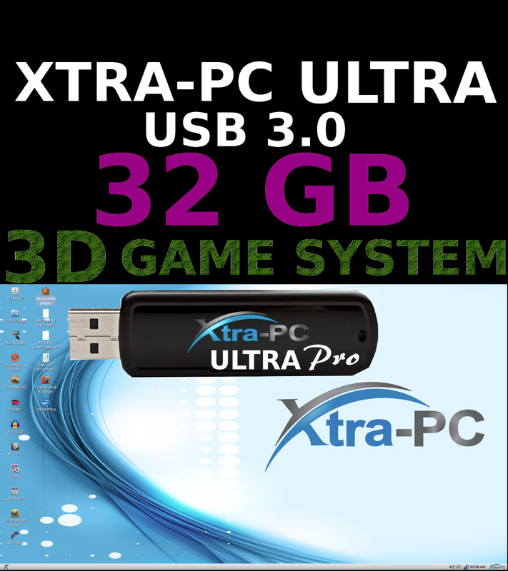 32GB XTRA-PC ULTRA PRO USB 3.0 – Portable OS, Apps & 4 Amazing 3D Games