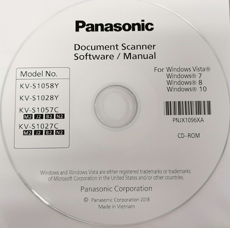 Panasonic Document Software And Manual CD