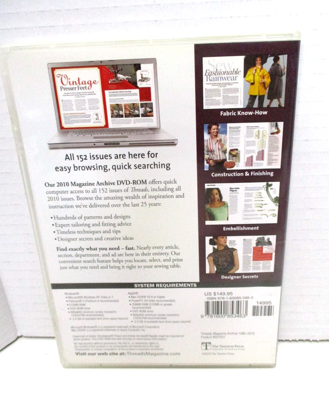 Threads Magazine Archive 1985-2010, Annuals 2011 & 2012 Issues 1-164 DVD-ROM gallery