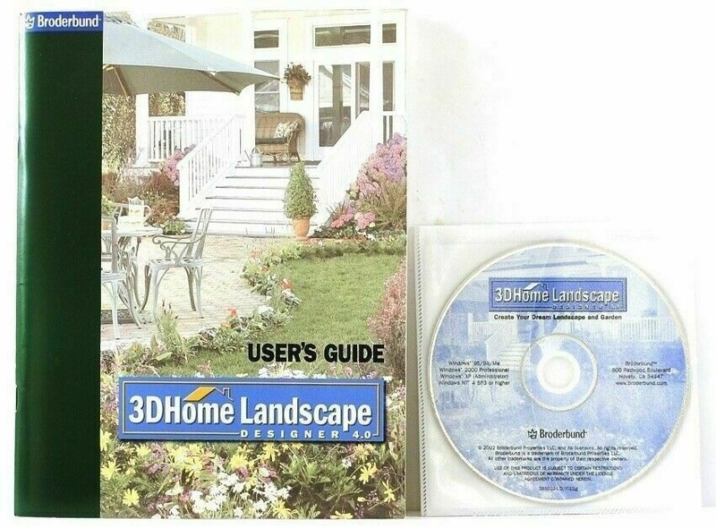 3DHome Landscape Designer 4.0 Software Manual CD Windows 95/98/Me/XP/2000/NT