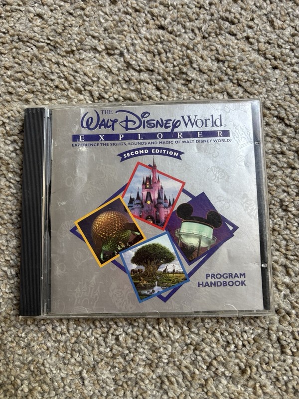Walt Disney World Explorer 2nd Edition 1998 Program Handbook PC CD-ROM