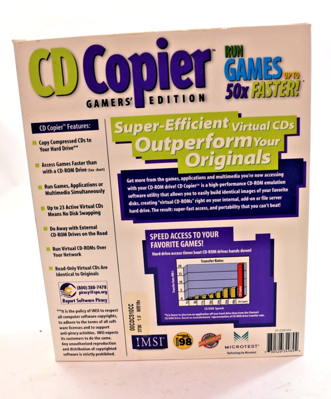 IMSI CD Copier Gamers Edition 07-CBC510 Mint in Box gallery