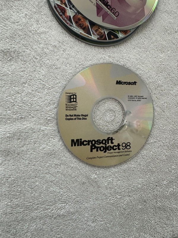 Microsoft Project 98 – PRODUCT KEY NOT INCLUDED!!!!