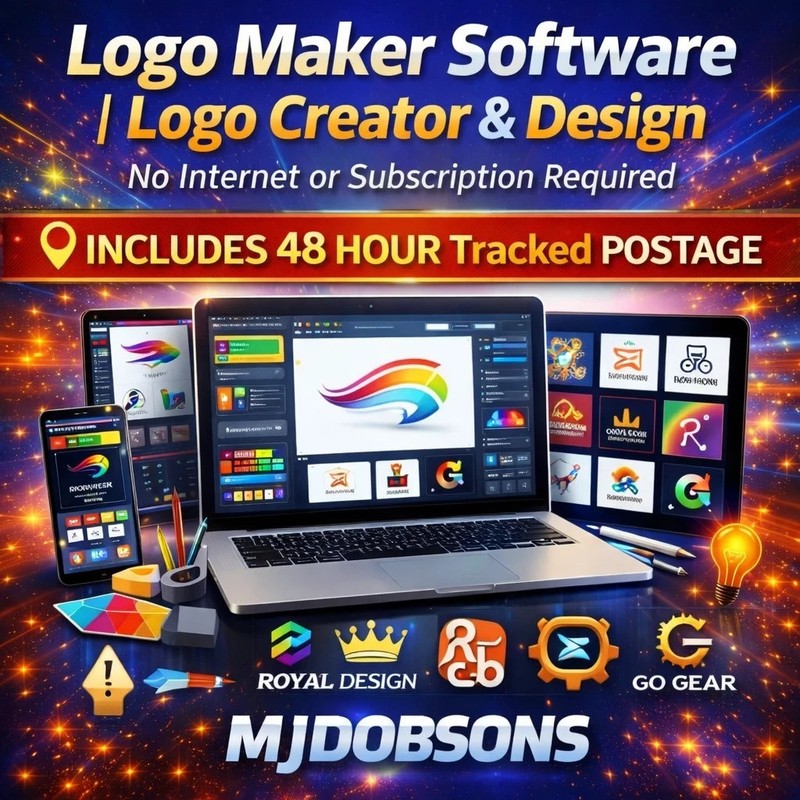 Logo Maker CREATOR DESIGN SOFTWARE – Full Version USB Worldwide Postage