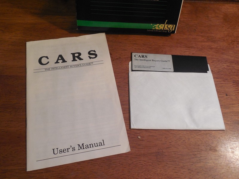 1989 CARS THE INTELLIGENT BUYERS GUIDE W/ BOX MANUAL & DISK FREE SHIPPING gallery