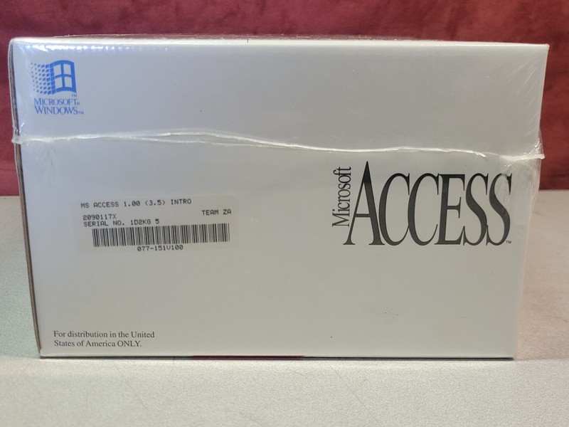 Microsoft Access v 1.00 Vintage Software Windows 3.5 Discs Sealed New gallery