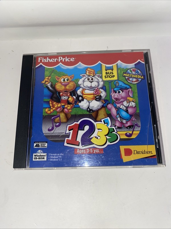 Lot of 3fisher price educational computer CD rom games vintage 90’s age 2-7 vtg gallery