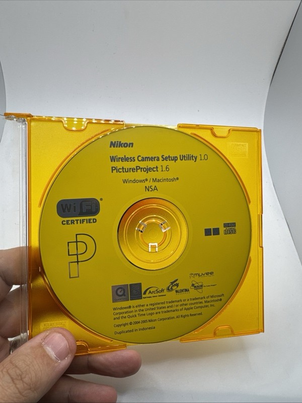 Nikon Picture Project Version 1.6 CD-ROM Windows Mac Software