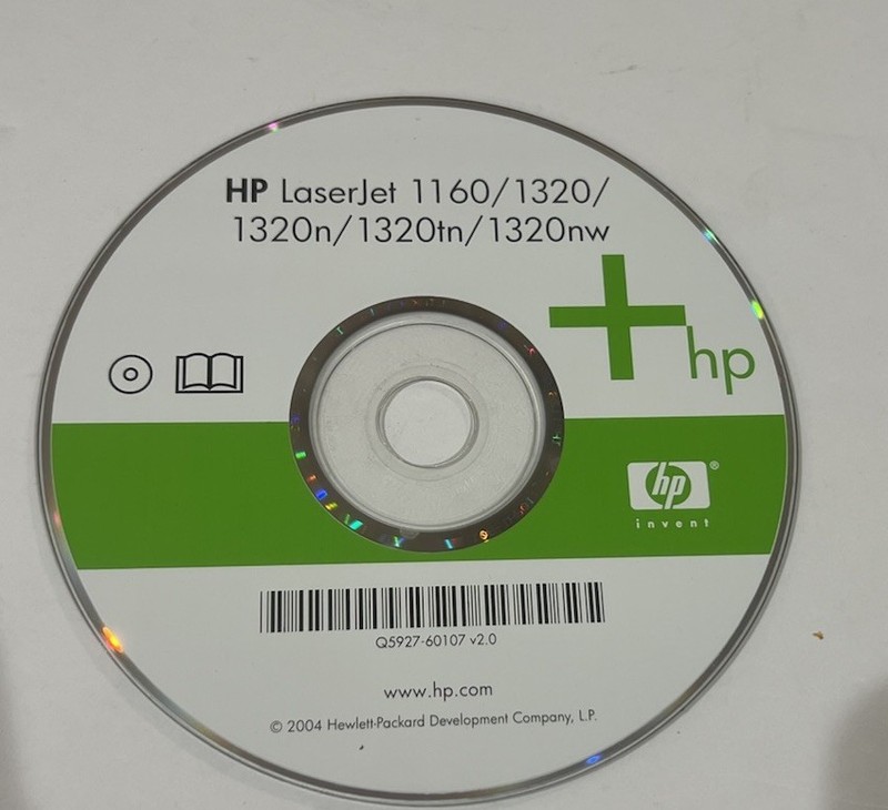 Hp Laserjet 1160/1320/1320N/1320TN/1320NW Series Printer Software Driver CD DVD
