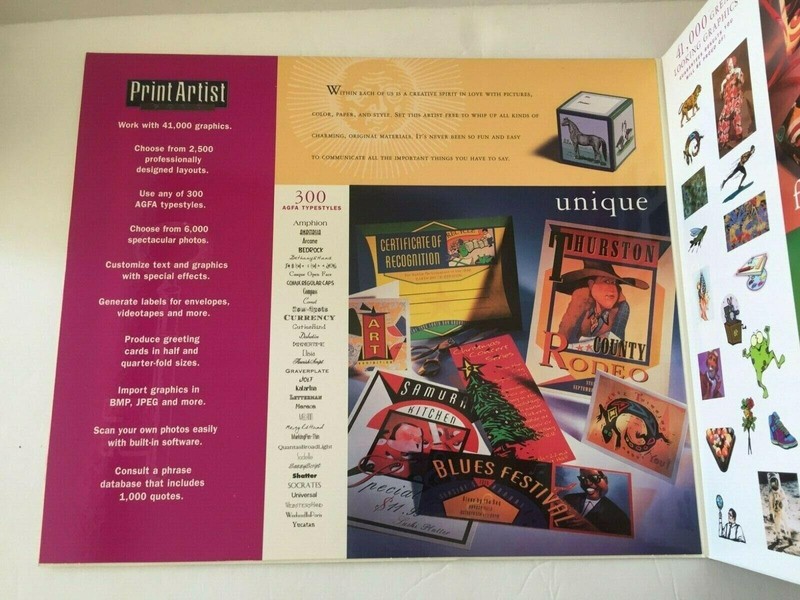 Print Artist Gold Vintage Image & Publishing Suite Windows 95 Macintosh gallery