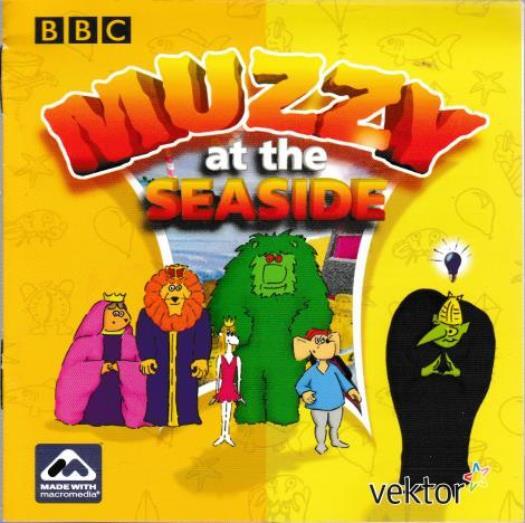 Muzzy At The Seaside PC MAC CD learn Spanish French English foreign languages!