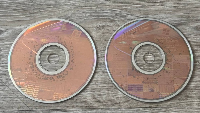 Microsoft Windows Server System Disc Lot of 2 OEM Recovery Media CD/DVD