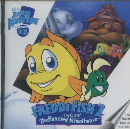 Freddi Fish 2 & The Case Of The Haunted Schoolhouse PC MAC CD ocean game! SEALED