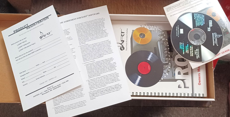 Dart CD Recorder Dartech Digital Audio Restoration Software & Instruction Book gallery