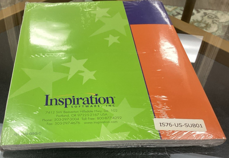 Inspiration Premier Tool To Develop Ideas Software Version 7.6 in shrink wrapNEW gallery