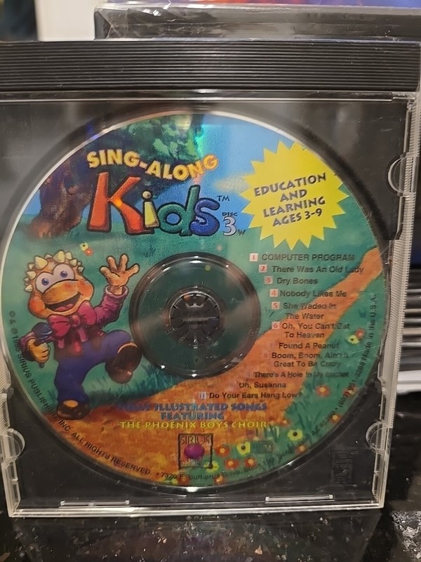 Kid’s Cd Computer Program Sing-Along Kids Education & Learning Ages 3-9