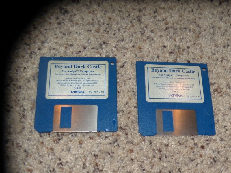 Beyond Dark Castle Commodore Amiga Game on 3.5″ disks