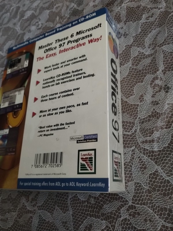 Learn Key Microsoft Office 97 PC Trainin Software CDR Set Window 98 Sealed gallery