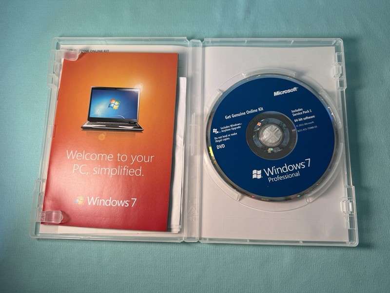 Microsoft Windows 7 Pro 32 / 64 BitInstall Disc Retail Box with Key gallery