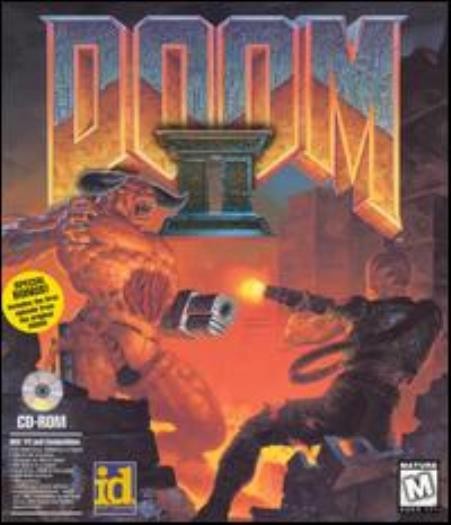 Doom II 2 Hell on Earth PC CD classic shooter destroy demons gun weapon game!