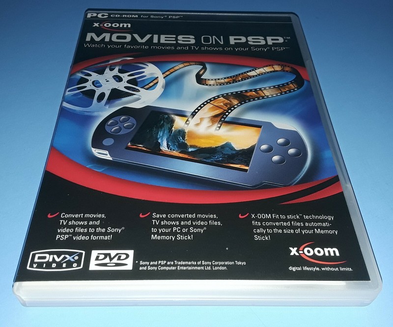 X-OOM - MOVIES ON PLAYSTATION PSP (Movies, Games, Music Transfer) - MINT Disc gallery