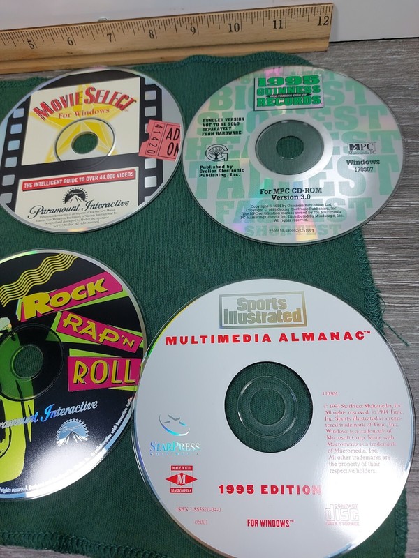 Lot of 6 - PC CD-ROM 1990's Rock Rap and Roll Paramount Interactive - All Mint gallery