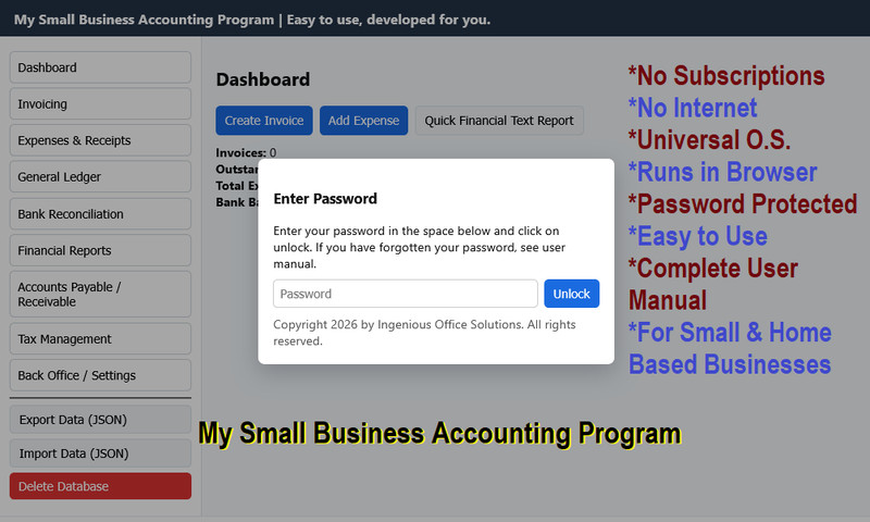 My Small Business Accounting Program Any PC, UNIVERSAL OS, FULL VERSION, CD-r gallery