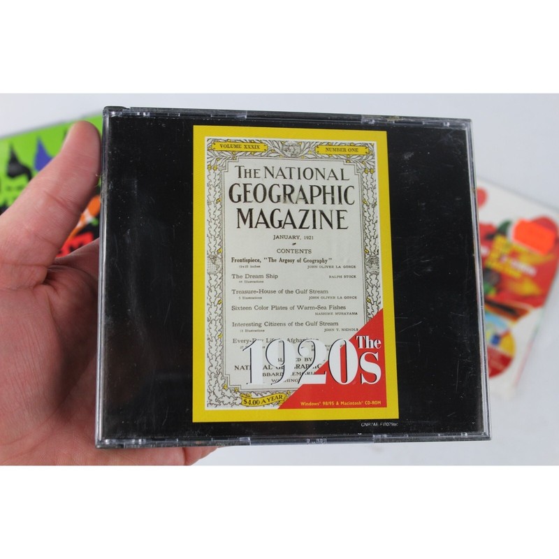 National Geographic The 1920’s CD-ROM 3 Disc Set Windows 95 98 Macintosh