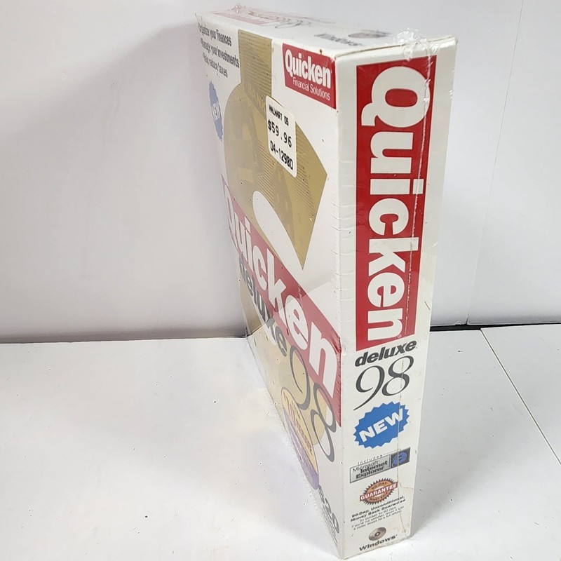 Quicken Deluxe 98 NEW! Windows Vintage 1998 Quicken Financial Solutions Sealed gallery