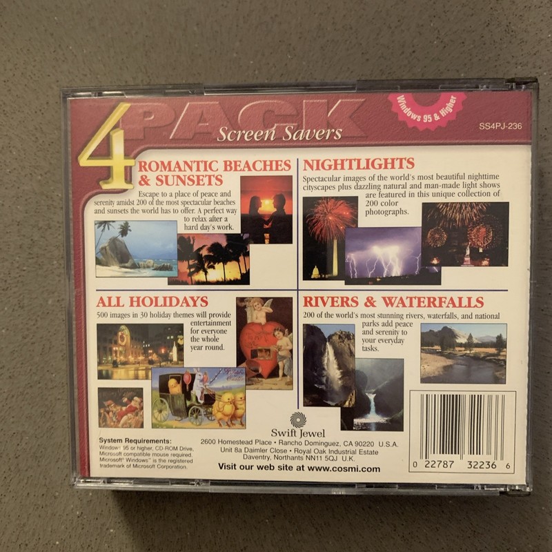 Beaches Holidays Nightlight CD-Rom Computer Screen Saver Color Images 4 CDS gallery
