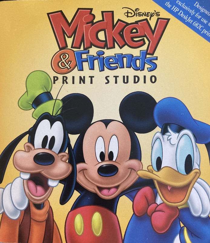 Mickey & Friends Print Studio PC CD create design character Goofy Duck projects!
