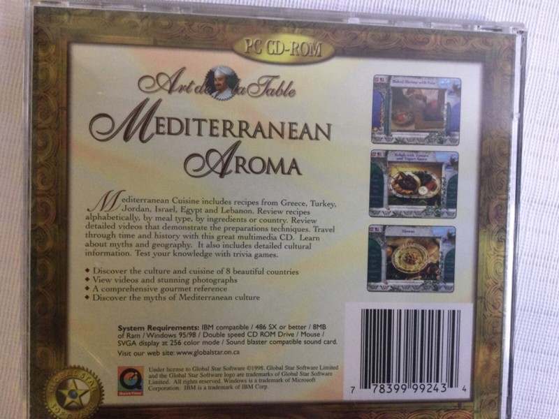 Mediterranean Aroma & The Art or Sushi, Art De La Table Cookbook PC CD ROM Sets gallery