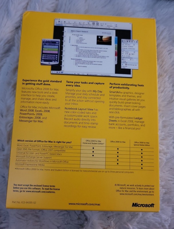 Microsoft Office 2008 Home and Student Edition for Mac FREE SHIP gallery