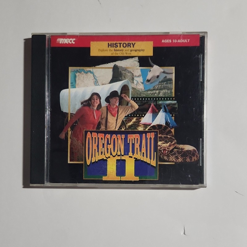 MECC Oregon Trail II History Educational Software CD Windows Macintosh