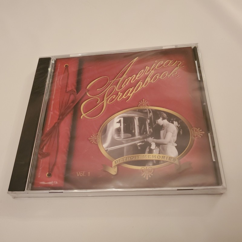 New AMERICAN SCRAPBOOK Detroit Memories CD Rom 2001 Archive History Michigan Car